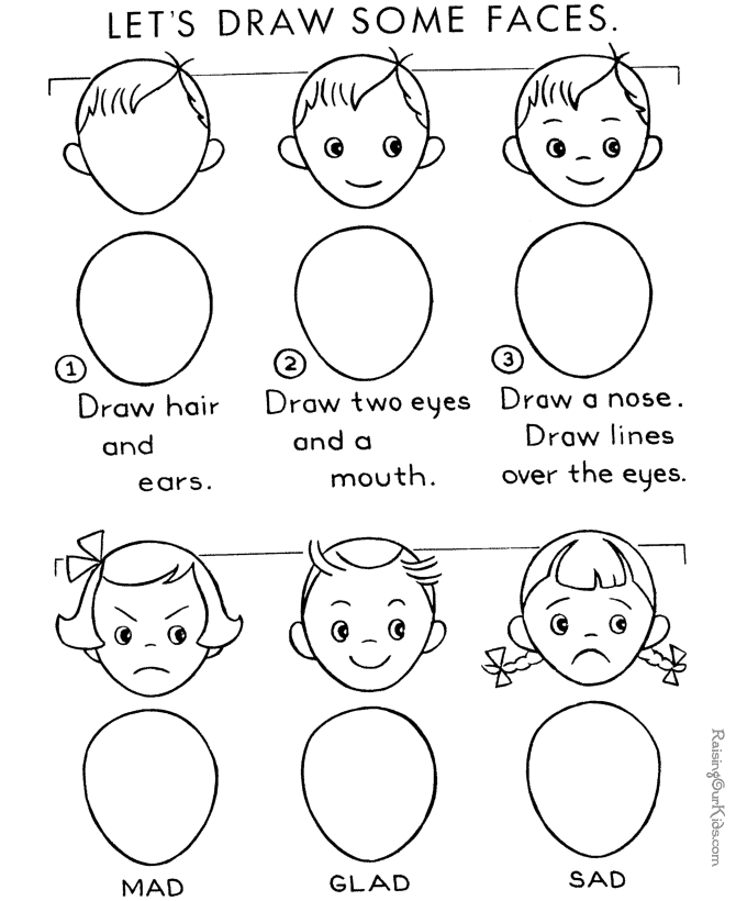 Learn how to draw faces