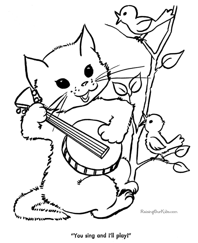 Cat Picture to Color