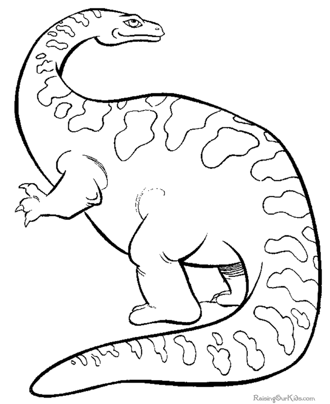 Free Dinosaur - massosaurus coloring page