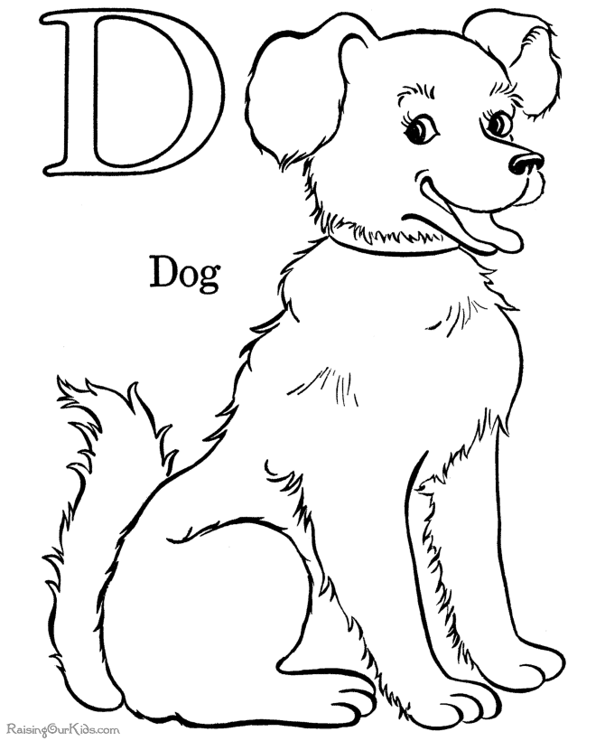 p is for puppy coloring pages - photo #39