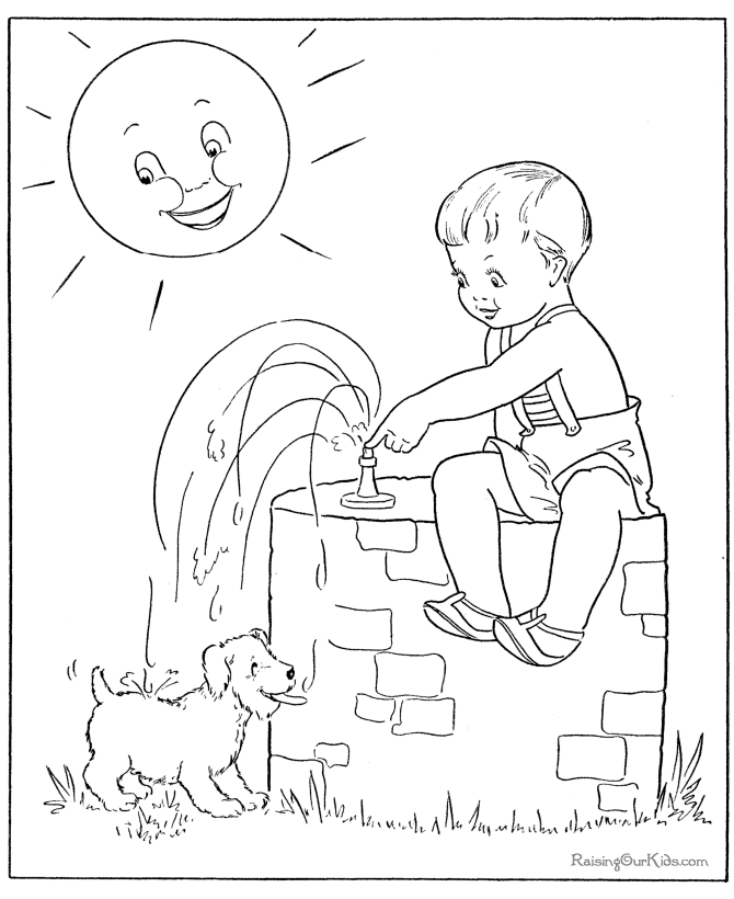Free dog coloring page to print