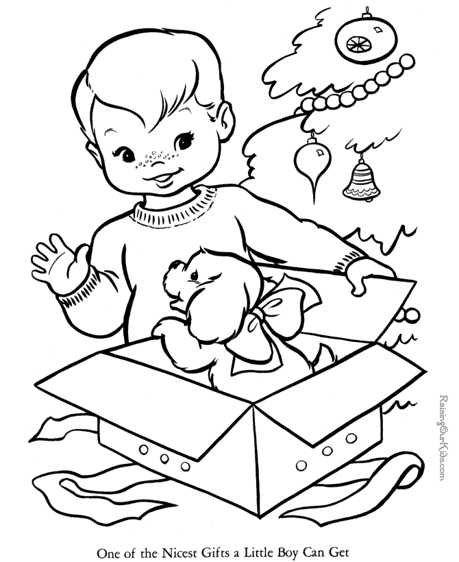 Free puppy coloring sheet