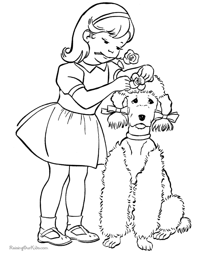 Dog coloring pages to print