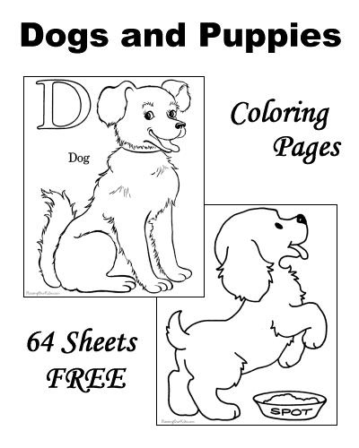 Puppy coloring pictures!