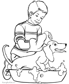 Puppy coloring sheets