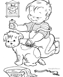 Fun Puppy coloring pictures