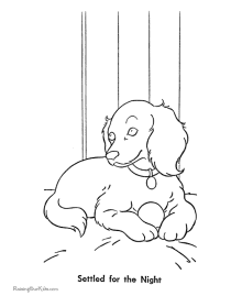 Puppy coloring pictures printables