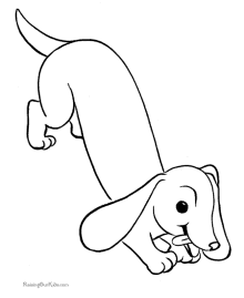 Puppy coloring pictures printables