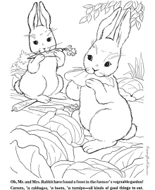 Rabbit to print and color