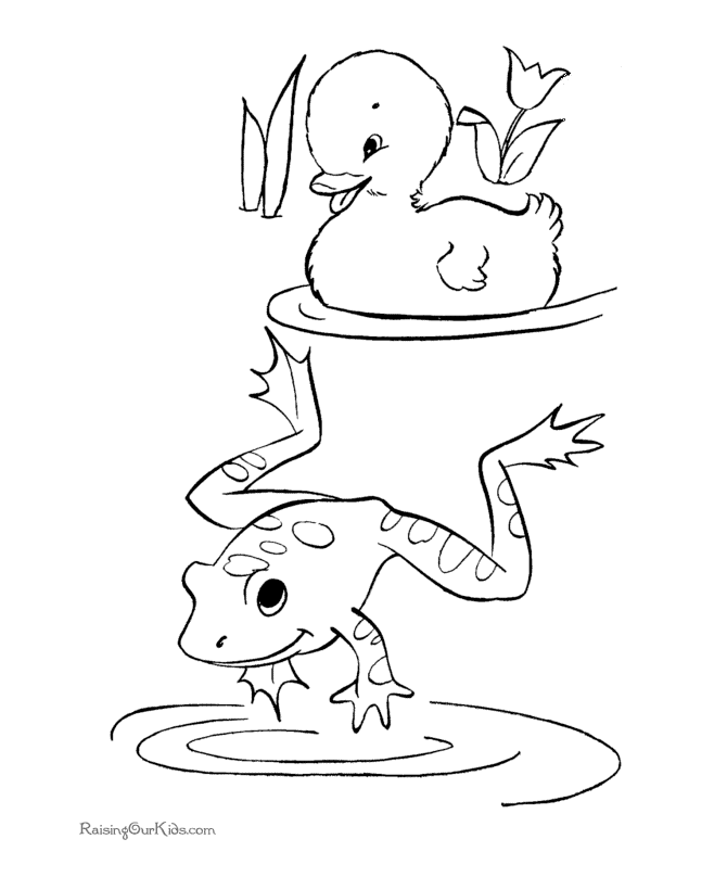 queen frog coloring pages for kids - photo #20