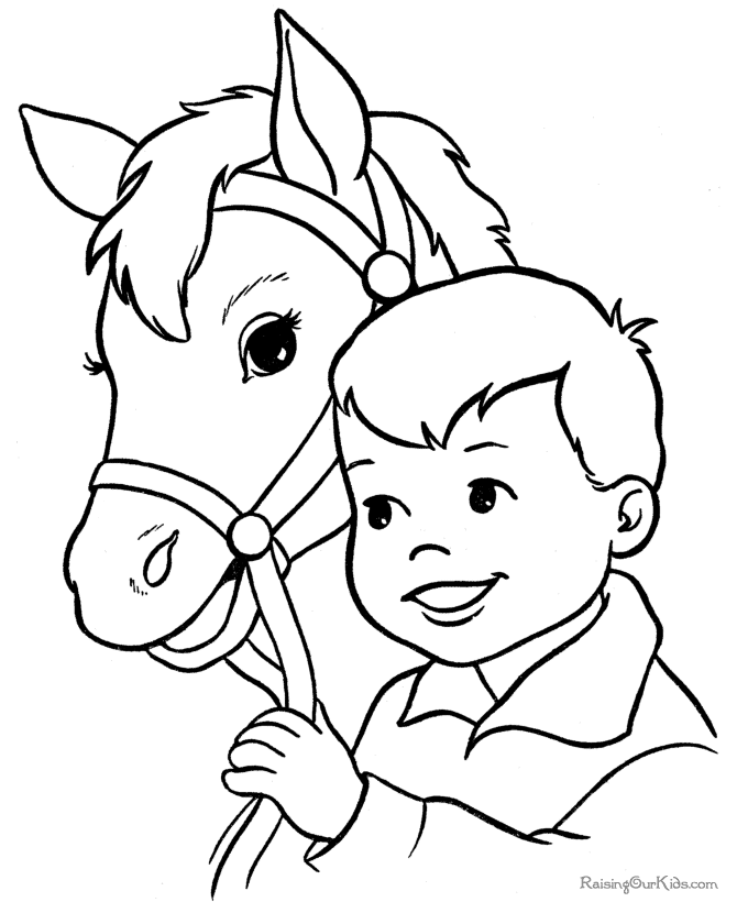 Free printable horse coloring pages