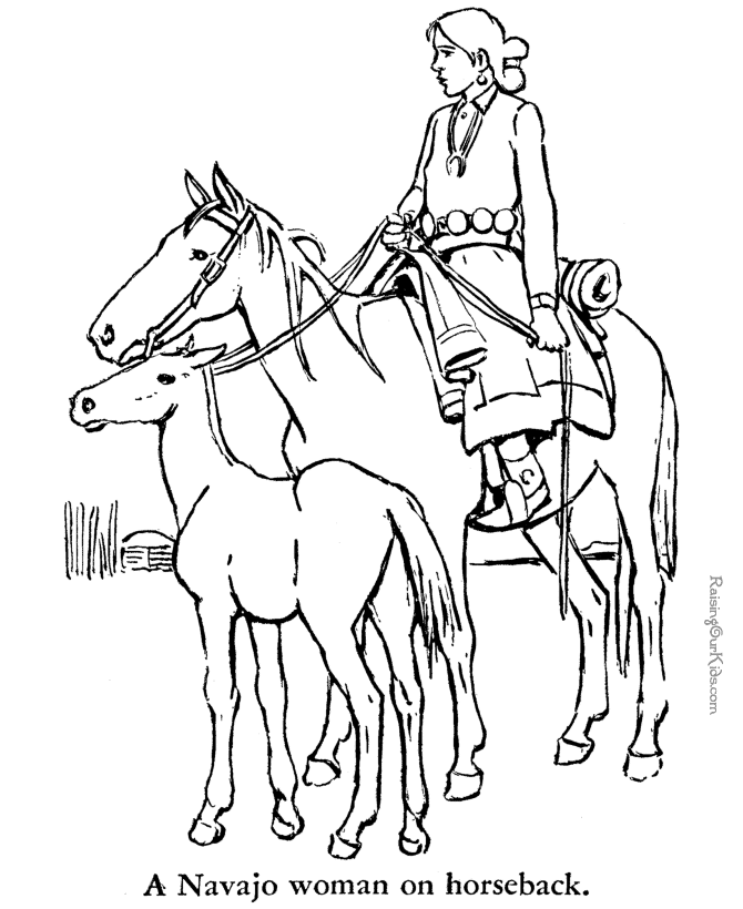 a herd horse coloring pages - photo #29