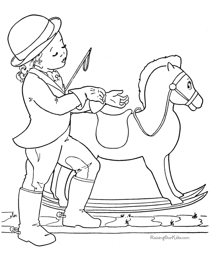 Free horses coloring pages 020