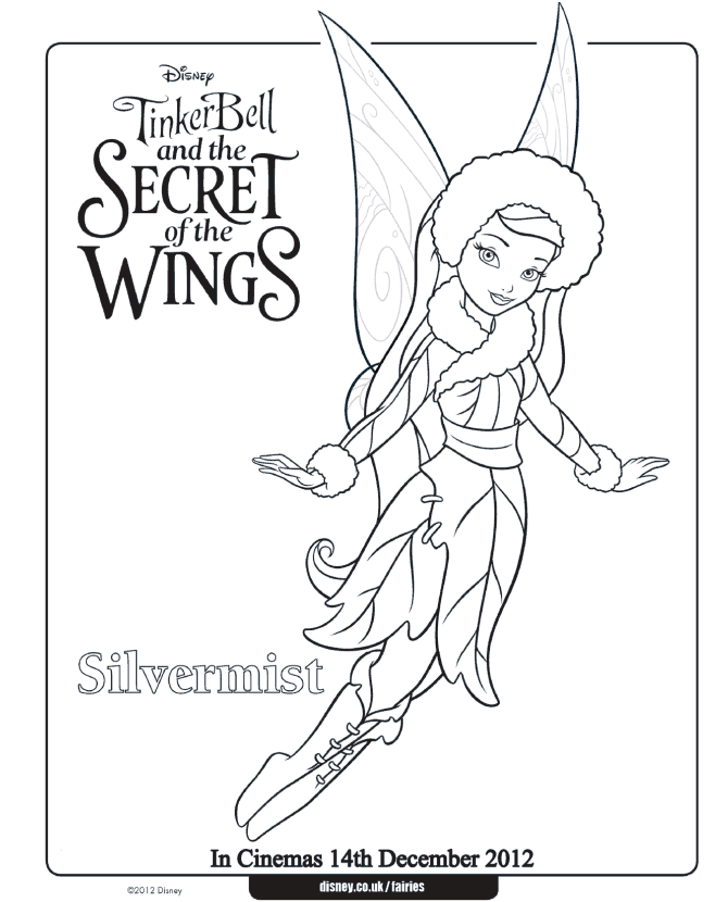 Silvermist coloring pages - Tinkerbell