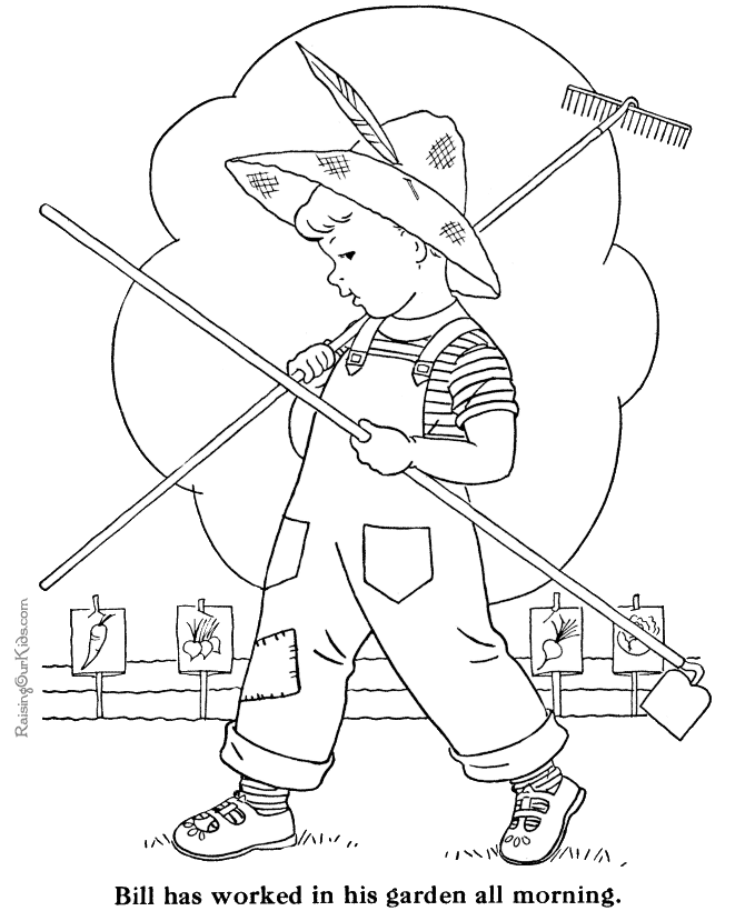 garden coloring pages for free - photo #47