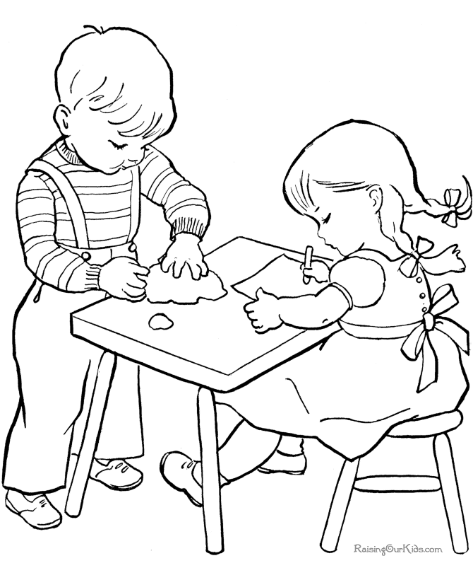 i love school coloring pages for kids - photo #44