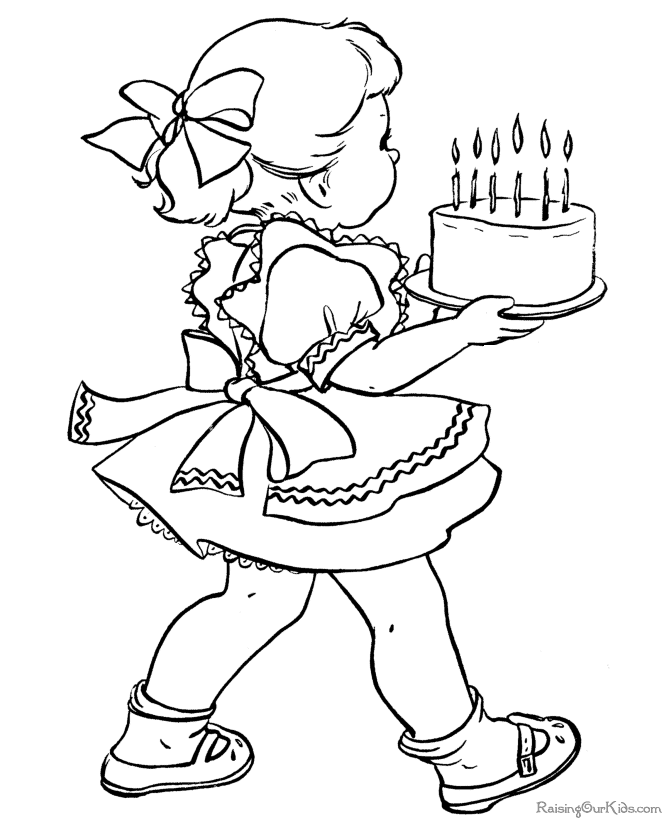 birthday and free coloring pages - photo #39