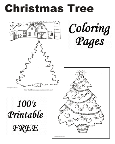 Christmas Tree Coloring Pages!