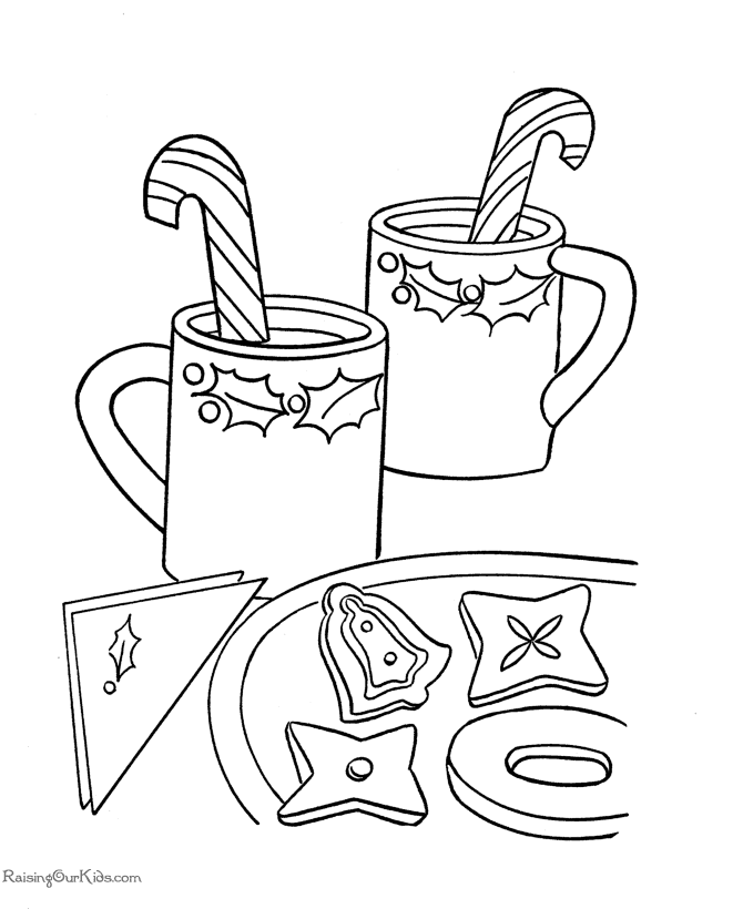 Free Printable Coloring Pages Christmas Candy Canes