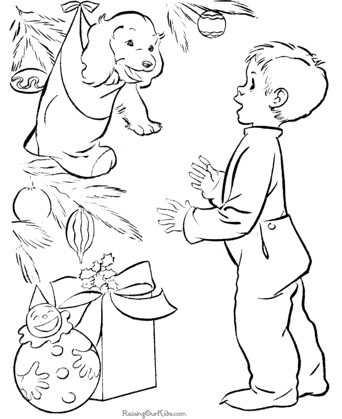 Christmas Presents Free Coloring Pages