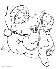 Printable Christmas coloring pictures