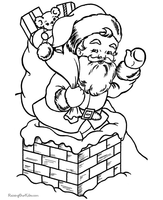 ukrainian christmas santa coloring pages - photo #49
