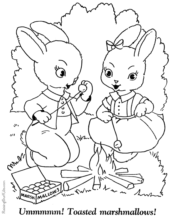 coloring sheet for easter