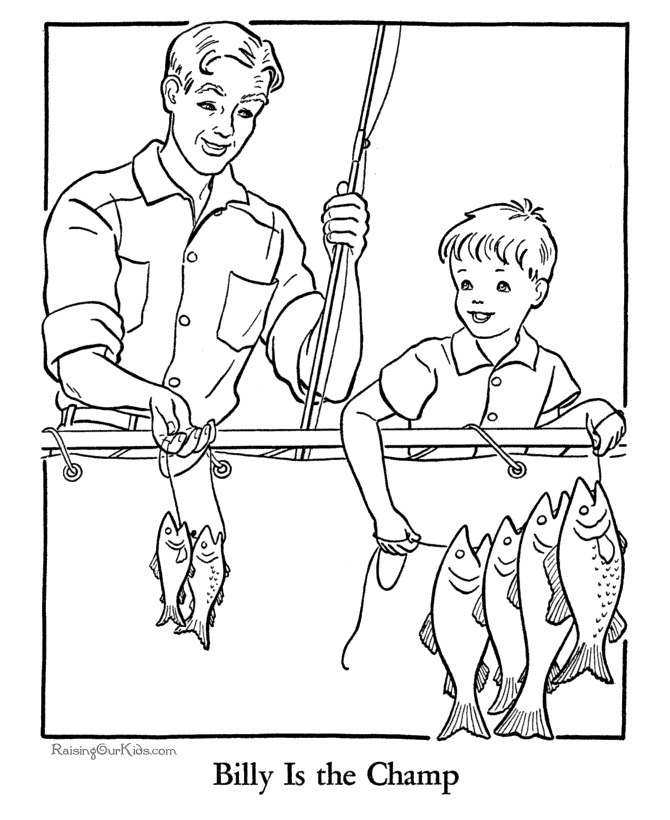 dads day coloring pages - photo #48
