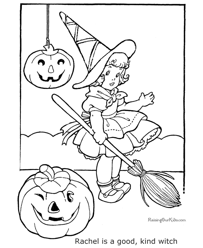 Printable Halloween Coloring Page - 007