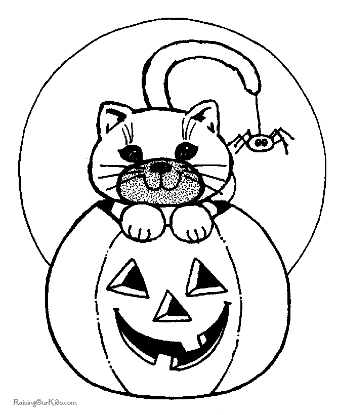 caillou coloring pages halloween cat - photo #47