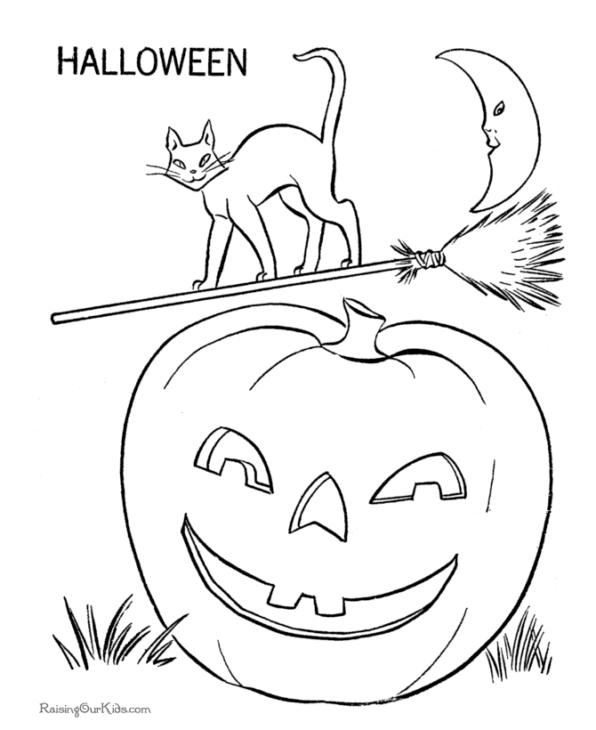 Halloween printable coloring pictures