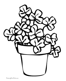 Shamrocks coloring pages