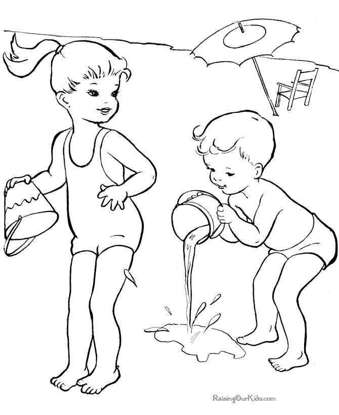 Pics Photos  Summer Coloring Pages For Toddlers