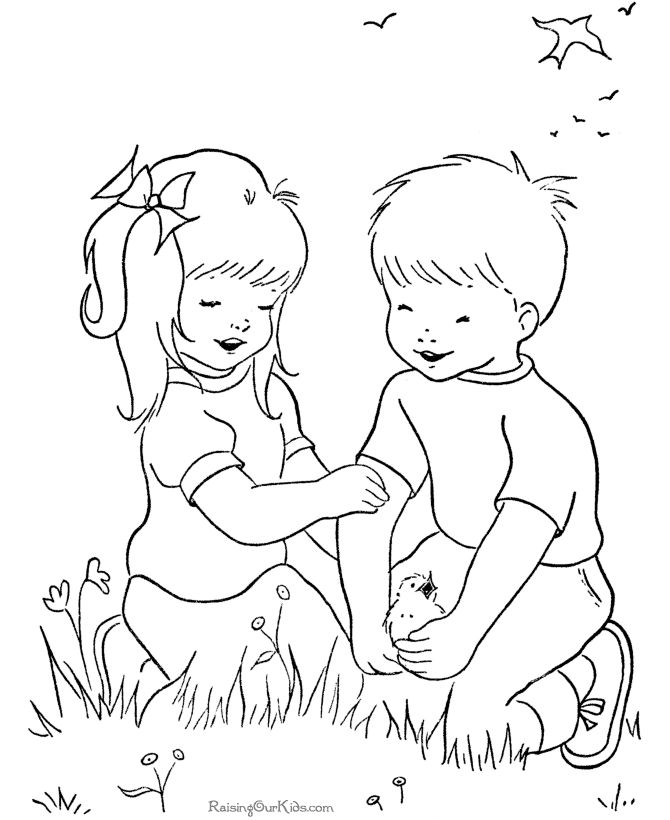 Free printable coloring picture of Summer