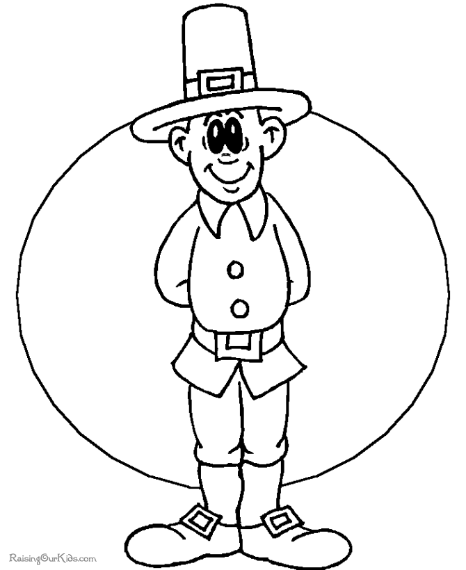 kid coloring pages for Thanksgiving