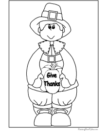 Printable coloring pages for Thanksgiving