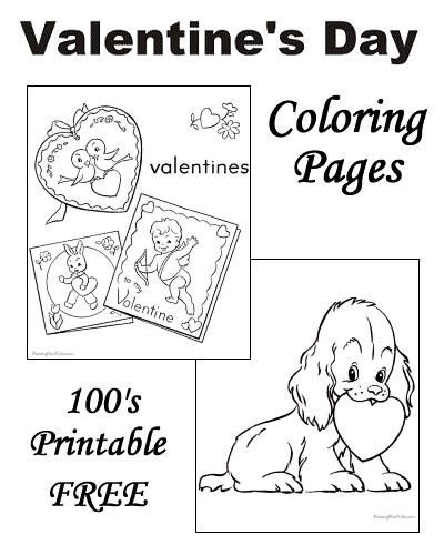 pre school valentine coloring pages - photo #28