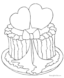 Free Valentine day coloring book pages