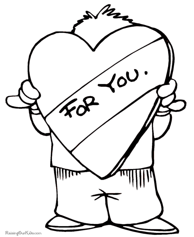 valentine coloring pages hearts and flowers - photo #29