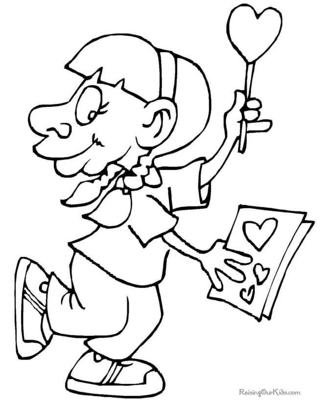 valentine preschool coloring pages - photo #22