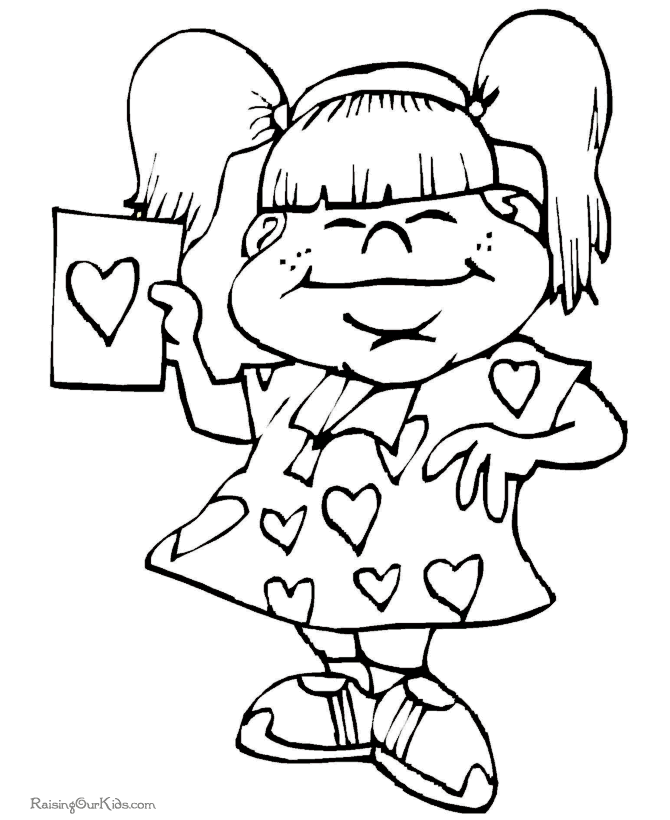 valentine coloring pages for kids to parents - photo #19