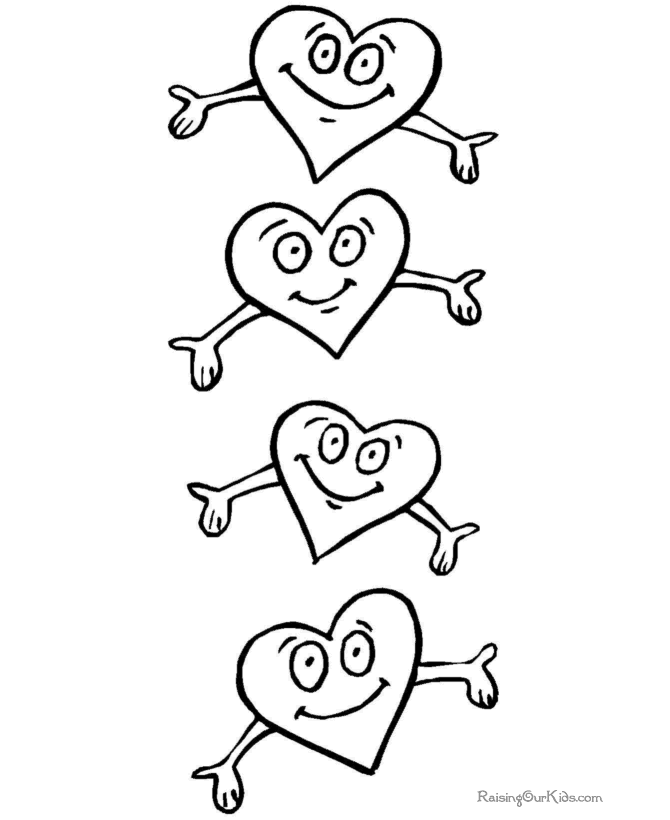 pre school valentine coloring pages - photo #34