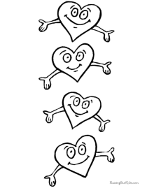 Preschool Valentine’s Day coloring pages