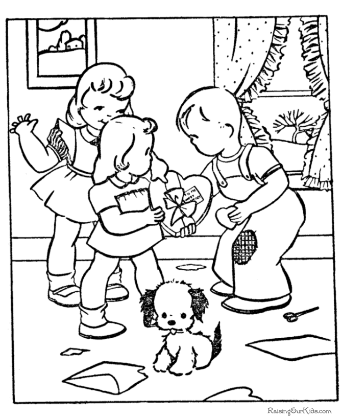 valentine coloring pages for kids to parents - photo #25