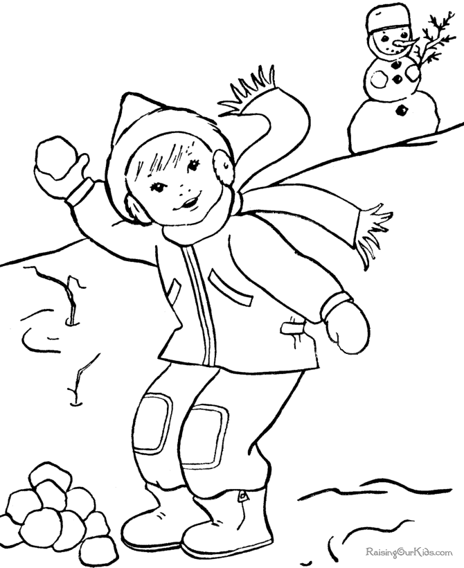 games winter holiday coloring pages - photo #13