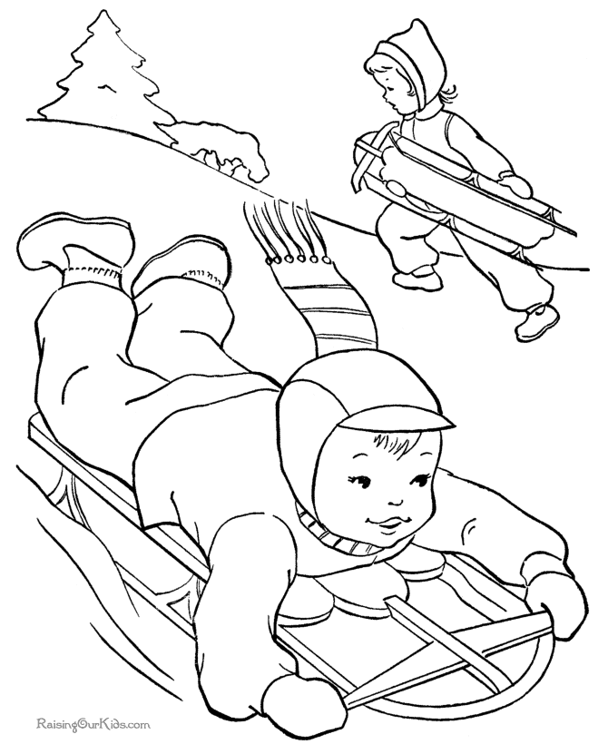 games winter holiday coloring pages - photo #8
