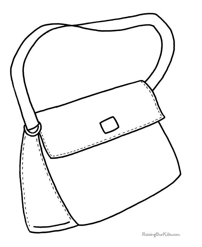 wallet coloring pages - photo #27