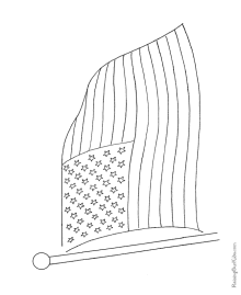 USA flag coloring pages