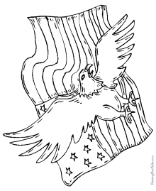 USA flag coloring pages
