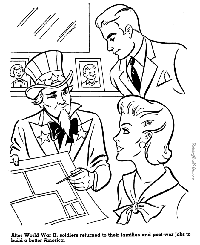 uncle sam coloring pages - photo #41